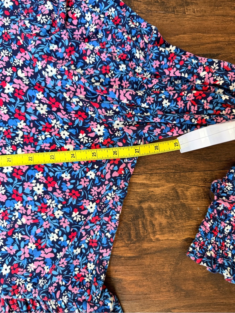 Draper James 3X Ditsy Floral Tiered Midi Dress Smocked Ruffle - Picture 10 of 14